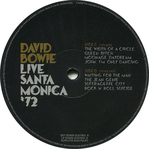 David Bowie : Live Santa Monica '72 (2xLP, Album, Ltd, Num)