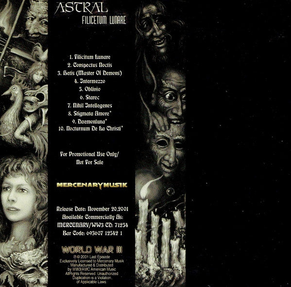Astral (4) : Filicetum Lunare (CD, Album, Promo)