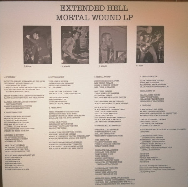 Extended Hell : Mortal Wound (12", EP, Ltd, Gre)