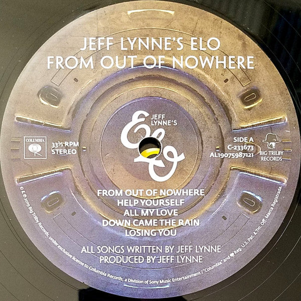 Electric Light Orchestra : From Out Of Nowhere (LP, Album)