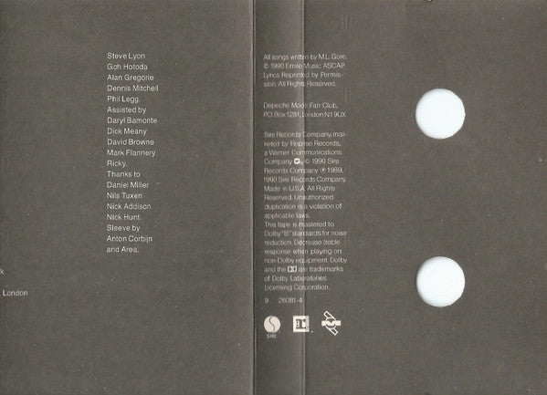 Depeche Mode : Violator (Cass, Album, SR)