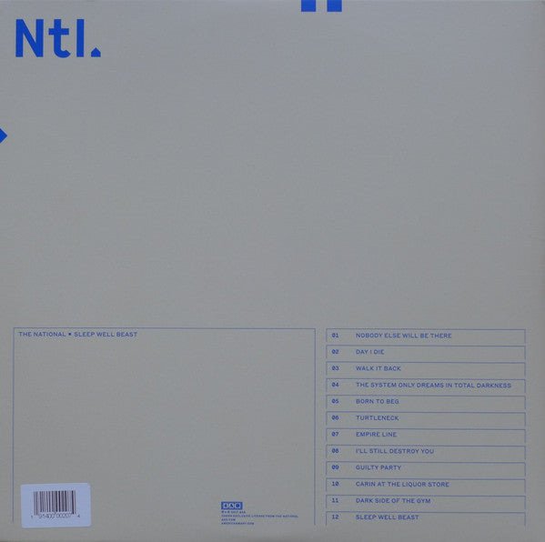 The National : Sleep Well Beast (2xLP, Album, Whi)