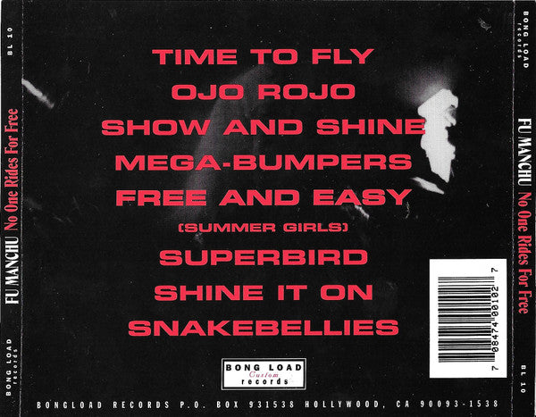 Fu Manchu : No One Rides For Free (CD, Album)