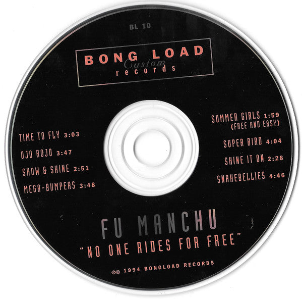 Fu Manchu : No One Rides For Free (CD, Album)