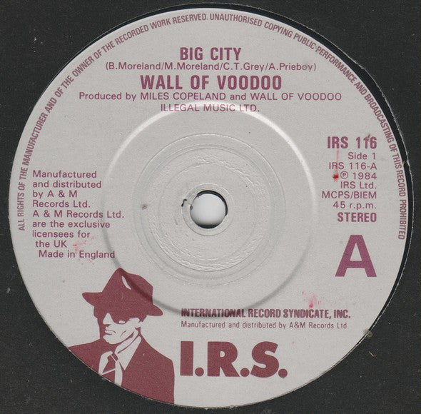 Wall Of Voodoo : Big City (7", Single)