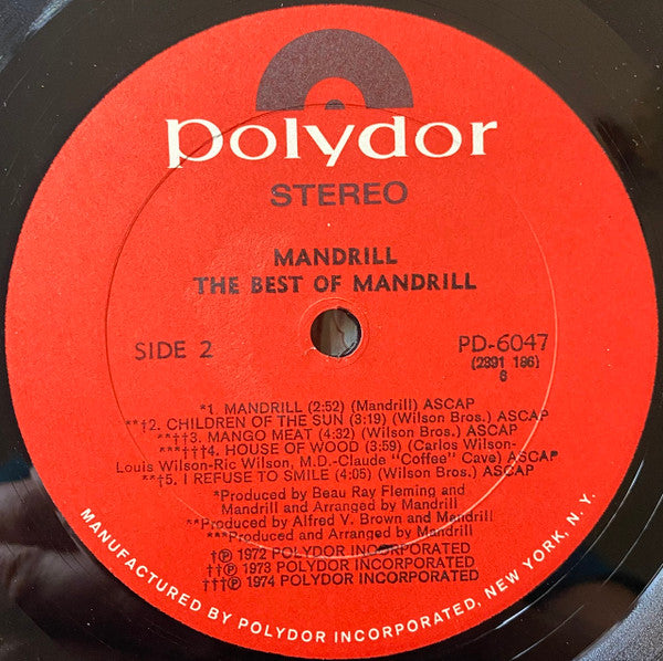 Mandrill : The Best Of Mandrill (LP, Comp, All)