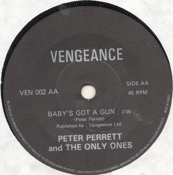 The Only Ones : Silent Night / Baby's Got A Gun (7", Single)