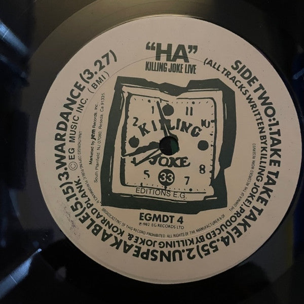 Killing Joke : "Ha" Killing Joke Live (10")
