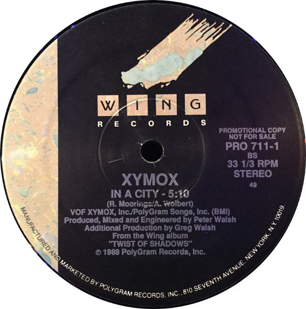Xymox : Obsession (12", Promo, 49 )