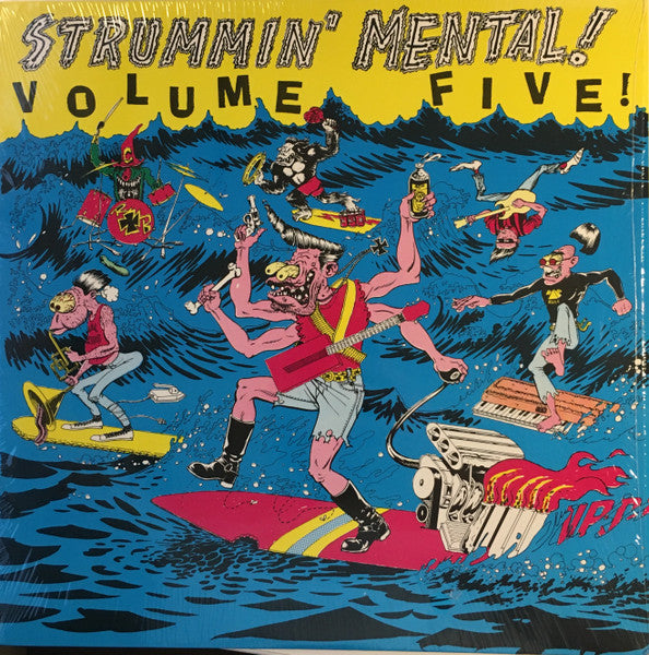 Various : Strummin' Mental! Volume Five! (LP, Comp, Whi)
