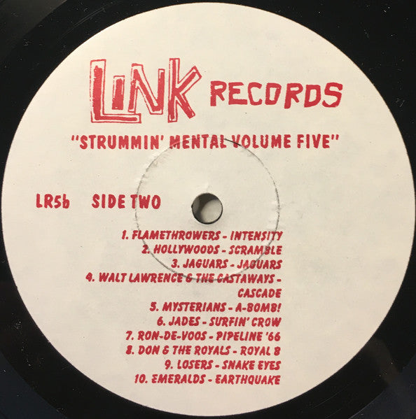 Various : Strummin' Mental! Volume Five! (LP, Comp, Whi)
