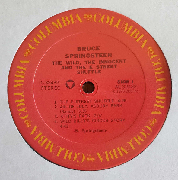 Bruce Springsteen : The Wild, The Innocent & The E Street Shuffle (LP, Album, RE, Car)