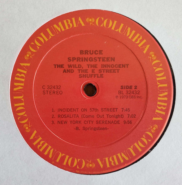 Bruce Springsteen : The Wild, The Innocent & The E Street Shuffle (LP, Album, RE, Car)