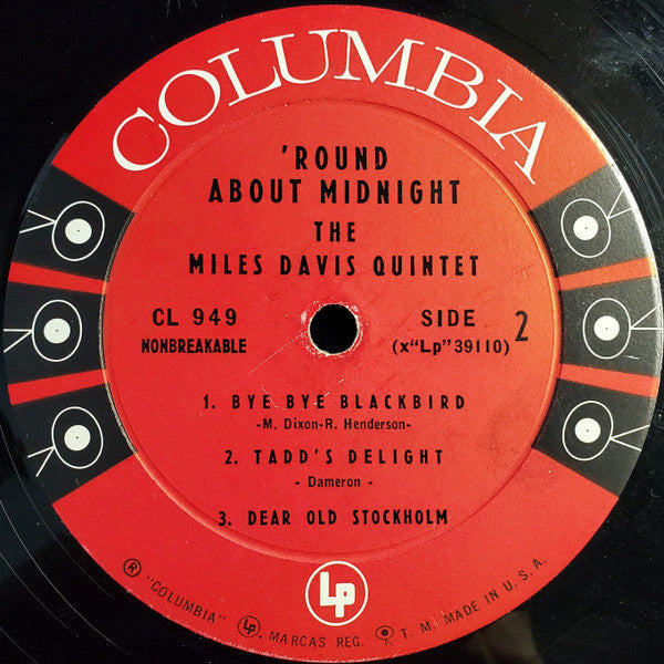 Miles Davis : 'Round About Midnight (LP, Album, Mono, Six)
