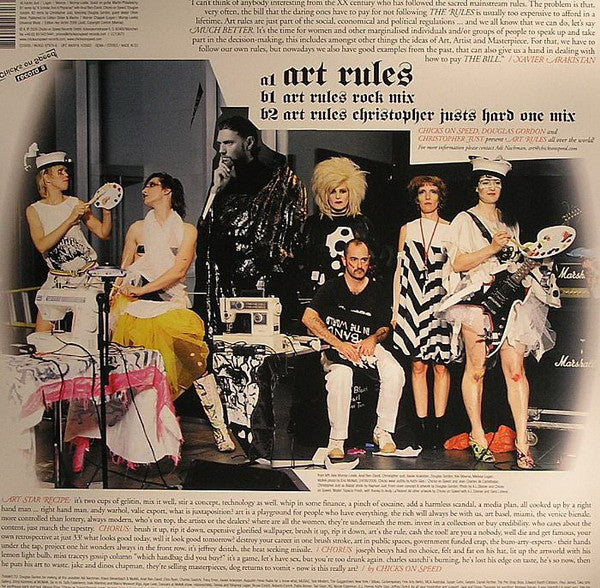 Chicks On Speed, Douglas Gordon, Christopher Just : Art Rules (12")