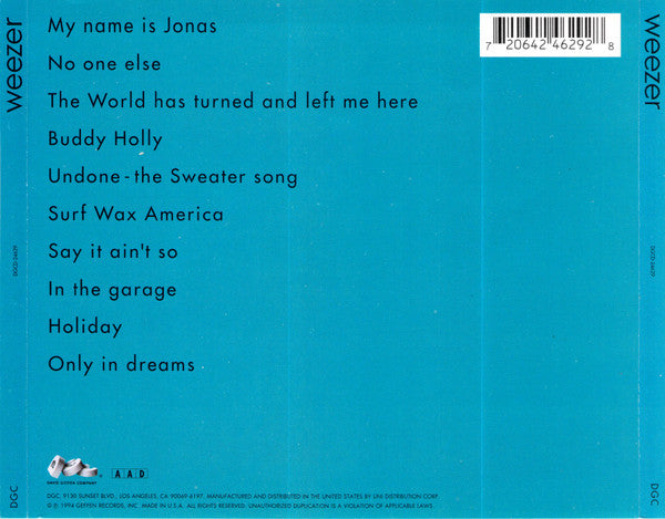 Weezer : Weezer (CD, Album, Promo)