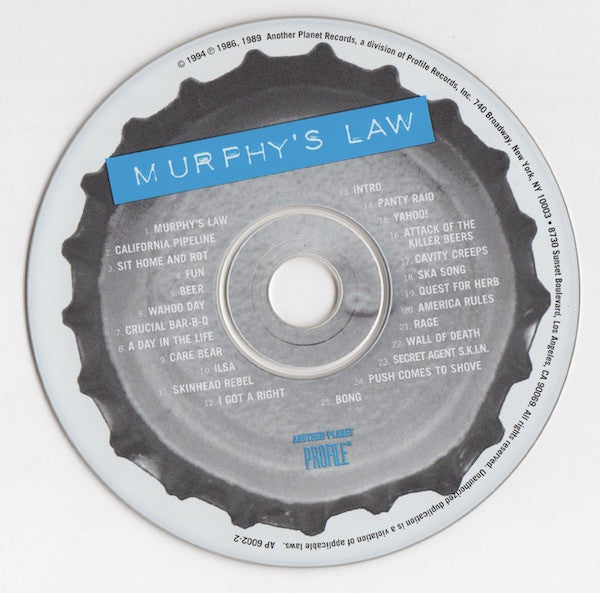 Murphy's Law (2) : Murphy's Law / Back With A Bong! (CD, Comp, RM, Dig)