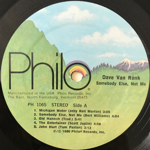 Dave Van Ronk : Somebody Else, Not Me (LP, Album)