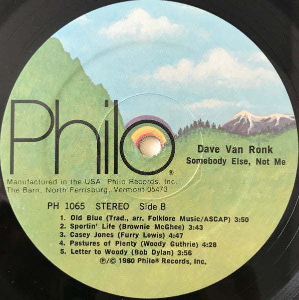 Dave Van Ronk : Somebody Else, Not Me (LP, Album)