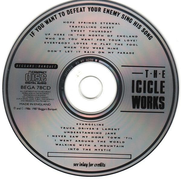 The Icicle Works : If You Want To Defeat Your Enemy Sing His Song (CD, Album)