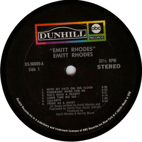 Emitt Rhodes : Emitt Rhodes (LP, Album, Mon)
