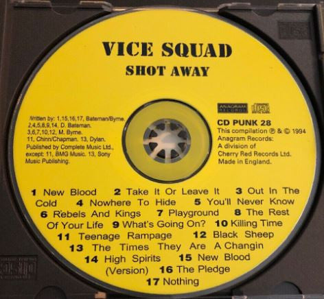 Vice Squad : Shot Away (CD, Album, RE)