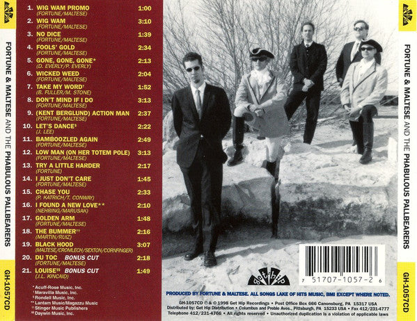 Fortune & Maltese And The Phabulous Pallbearers : Fortune & Maltese And The Phabulous Pallbearers (CD, Comp)
