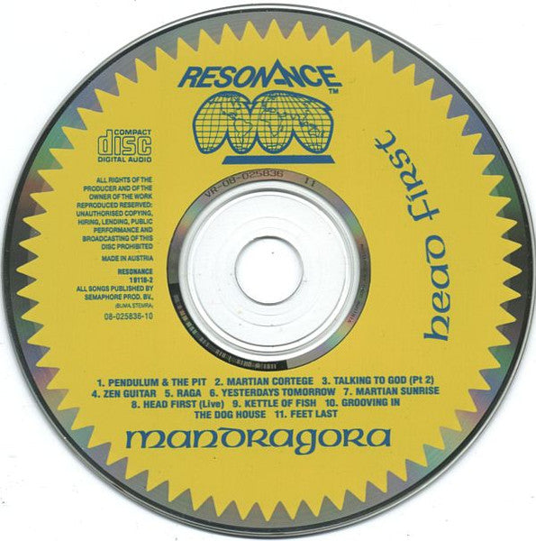 Mandragora : Head First (CD, Album)