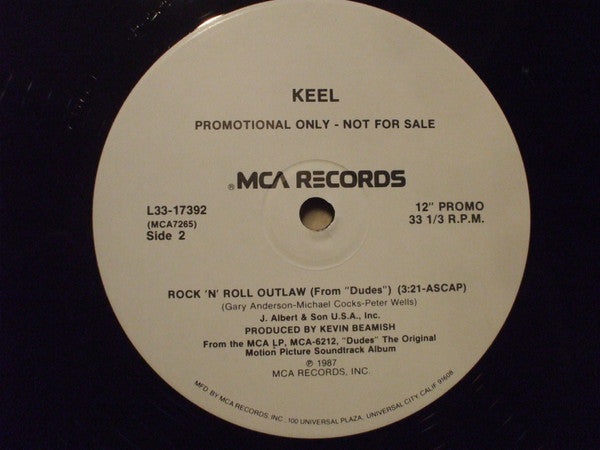 Keel : Rock 'N' Roll Outlaw (12", Single, Promo)