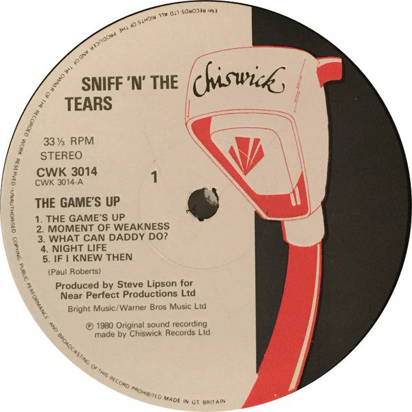 Sniff 'n' the Tears : The Game's Up (LP, Album)