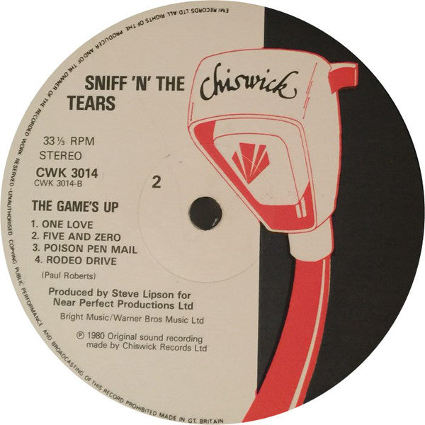 Sniff 'n' the Tears : The Game's Up (LP, Album)