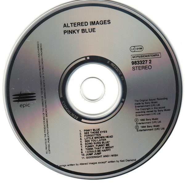 Altered Images : Pinky Blue (CD, Album, RE)