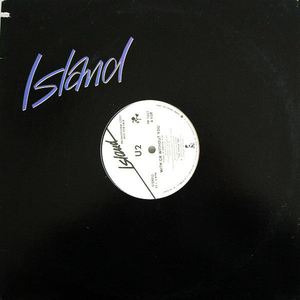 U2 : With Or Without You (12", Promo)