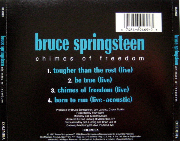 Bruce Springsteen : Chimes Of Freedom (HDCD, EP)