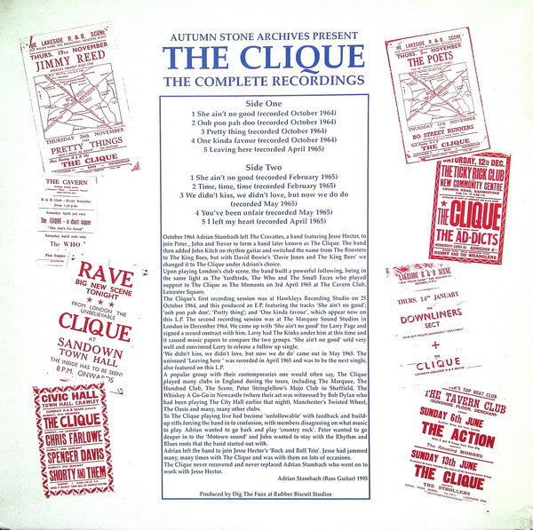 The Clique (2) : The Complete Recordings 1964-1965 (LP)