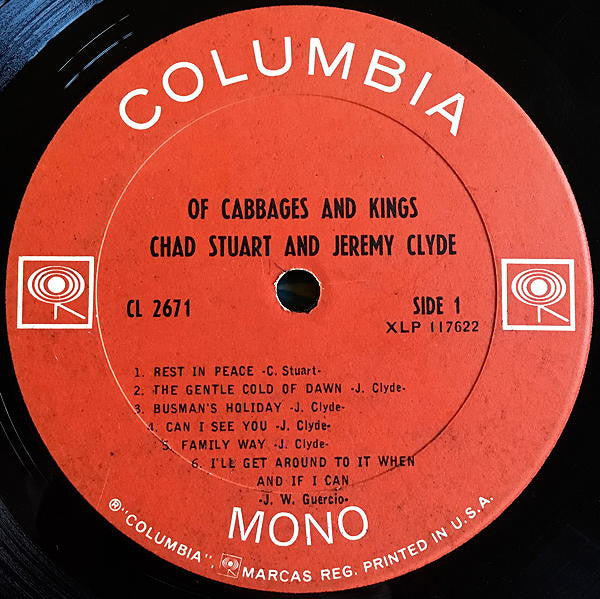 Chad & Jeremy : Of Cabbages And Kings (LP, Album, Mono, Pit)