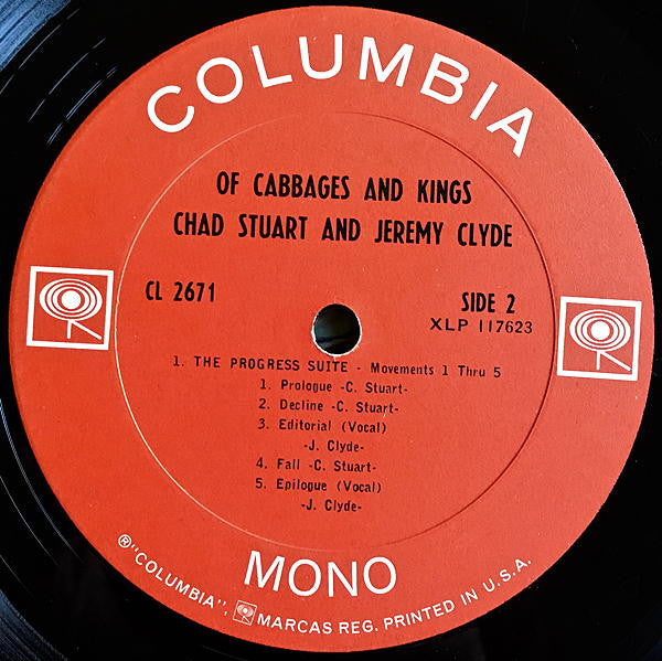 Chad & Jeremy : Of Cabbages And Kings (LP, Album, Mono, Pit)