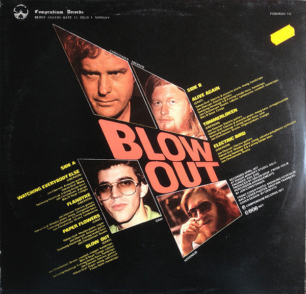 Håkon Graf / Sveinung Hovensjø / Jon Eberson / Jon Christensen : Blow Out (LP, Album)