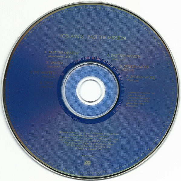 Tori Amos : Past The Mission (CD, Promo)