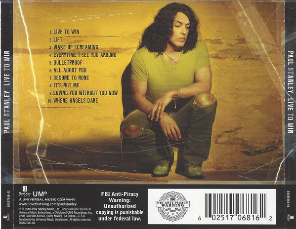 Paul Stanley : Live To Win (CD, Album)