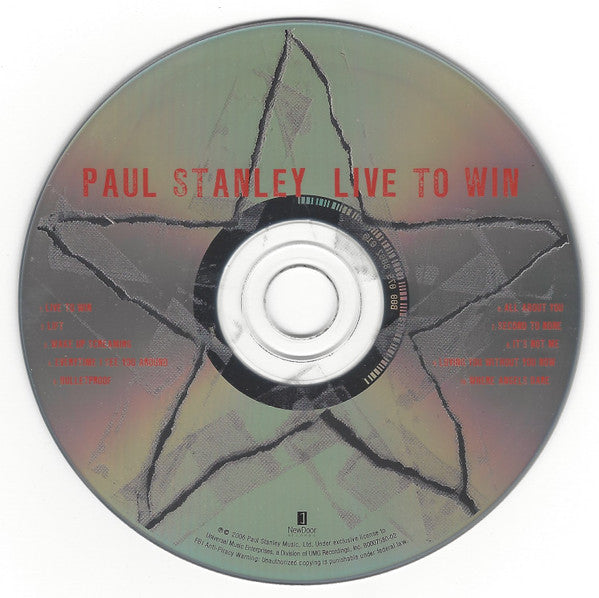 Paul Stanley : Live To Win (CD, Album)