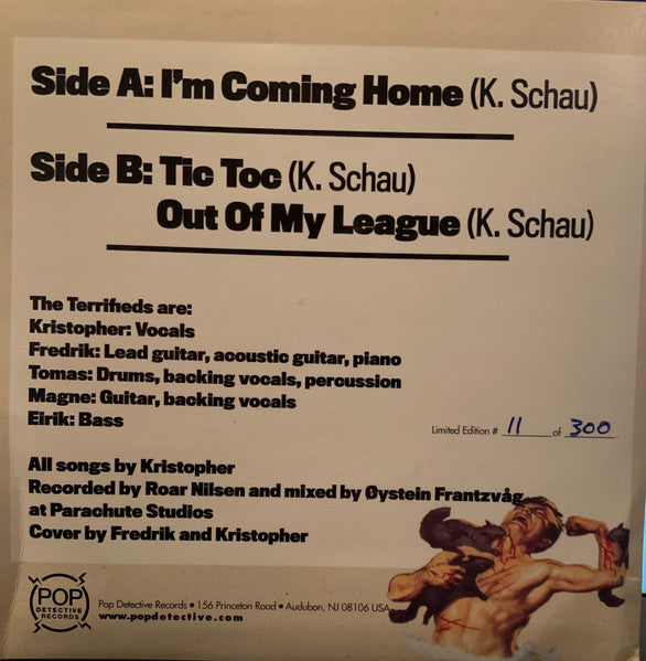 The Terrifieds : The Terrifieds (7", Single, Ltd, Num, Tur + CD, Single)