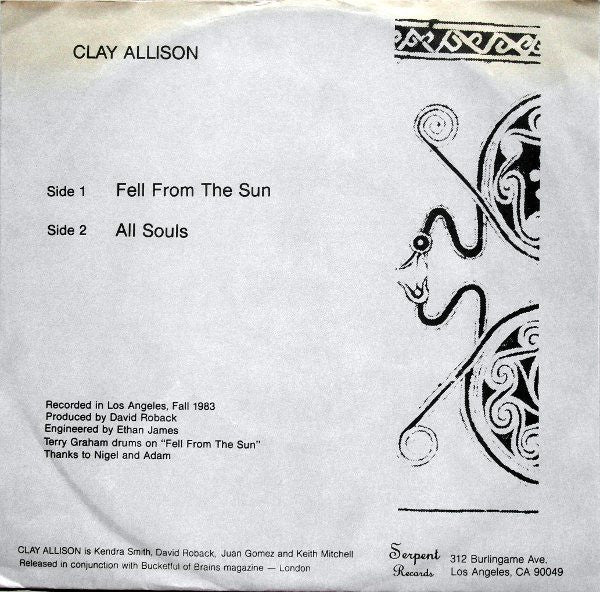 Clay Allison : Fell From The Sun (7", Single)