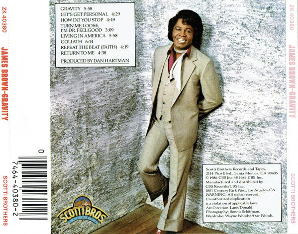 James Brown : Gravity (CD, Album)