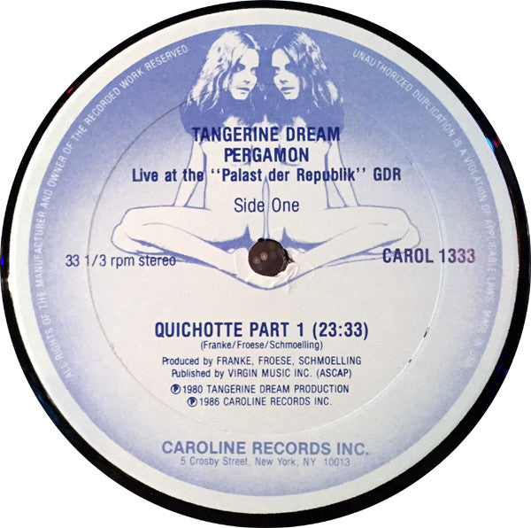 Tangerine Dream : Pergamon - Live At The »Palast Der Republik« GDR (LP, Album, RE)