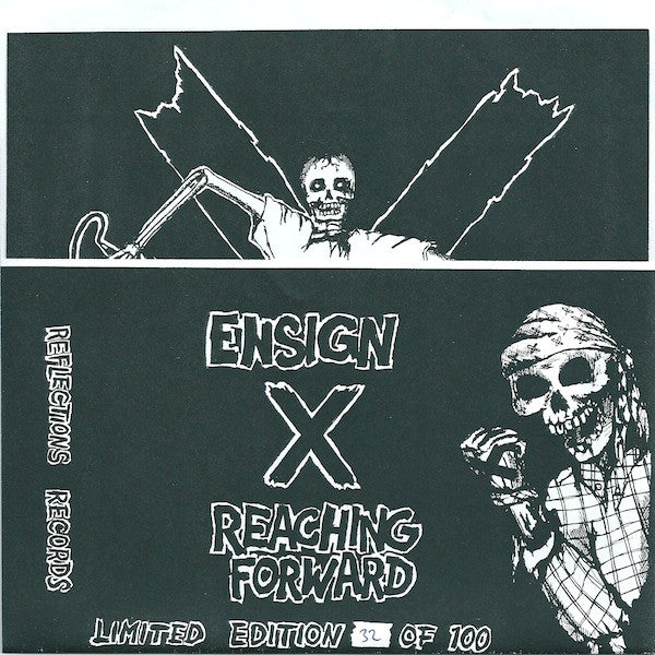 Reaching Forward / Ensign : Straight Edge Hardcore (7", EP, Ltd, Blu)