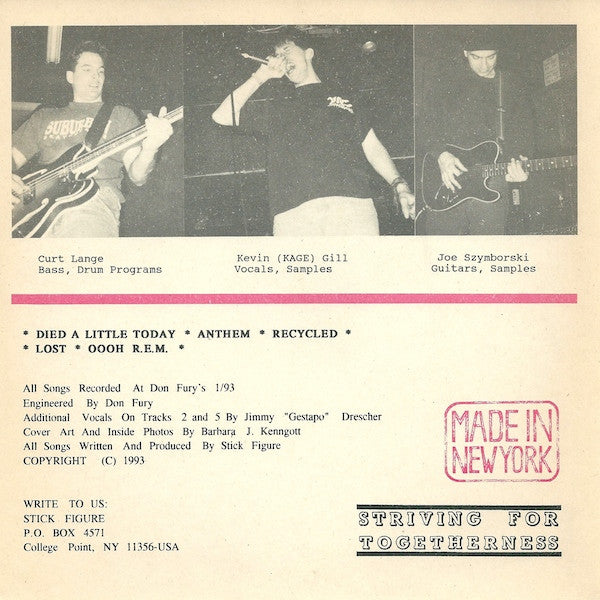 Stick Figure : Meat And Potatoes E.P. (7")
