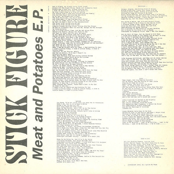 Stick Figure : Meat And Potatoes E.P. (7")