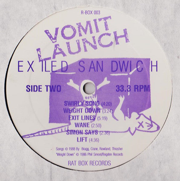 Vomit Launch : Exiled Sandwich (LP, Album)