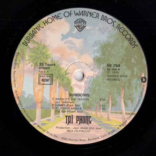 Taï Phong : Windows (LP, Album, Gat)